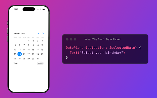 Date Picker in SwiftUI (iOS and macOS)